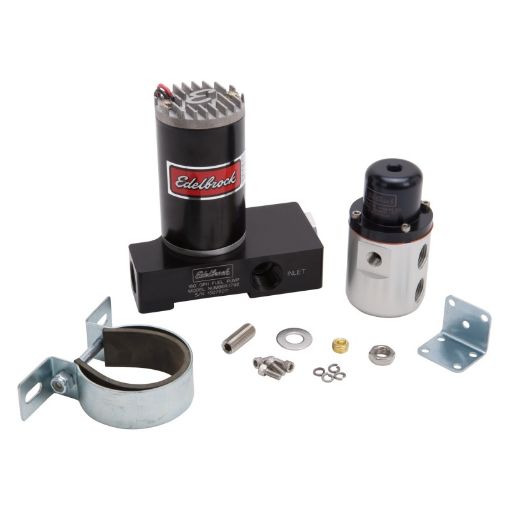 Bild på Edelbrock Fuel Pump 1792 And Regulator 1727 Combo Carbureted 160 GPH 5 - 10 PSI