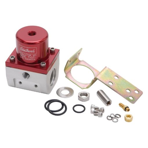 Bild på Edelbrock Fuel Pressure Regulator EFI 180 GPH 35 - 90 PSI - 10InOut - 6 Return RedClear