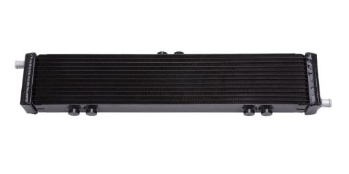 Bild på Edelbrock Heat Exchanger Single Pass Dual Row 22 000 BtuHr 26 5In W X 5In H X 2 62In D Black