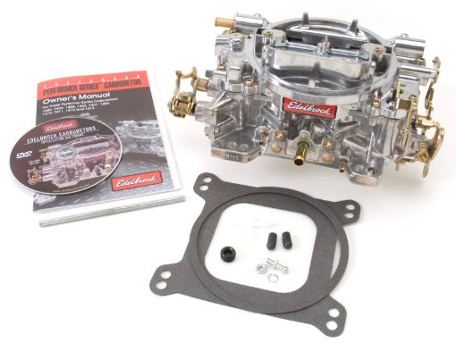 Bild på Edelbrock Carburetor Performer Series 4 - Barrel 750 CFM Manual Choke Satin Finish