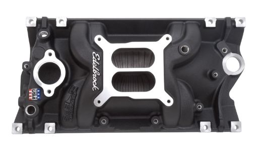 Bild på Edelbrock Manifold Performer Eps SB Chevy Vortec Black Finish