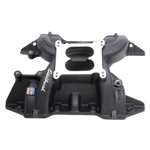 Bild på Edelbrock Performer RPM 440 Manifold Black Powdercoated