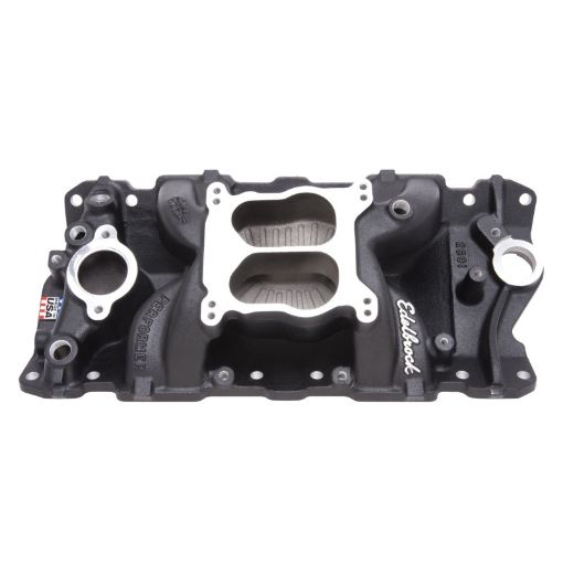 Bild på Edelbrock Manifold SBC Performer Air Gap Black