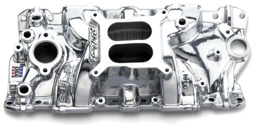 Bild på Edelbrock SBC Performer Eps Polished Manifold