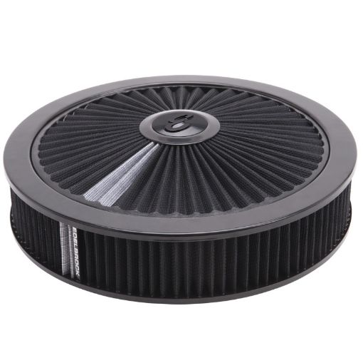 Bild på Edelbrock Air Cleaner Pro - Flo High - Flow Series Round Filtered Top 14In Dia X 3 125In Dropped Base