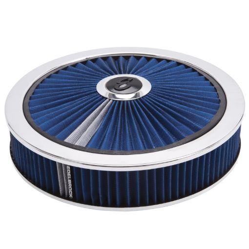 Bild på Edelbrock Air Cleaner Pro - Flo High - Flow Series Round Filtered Top 14In Dia X 3 125In