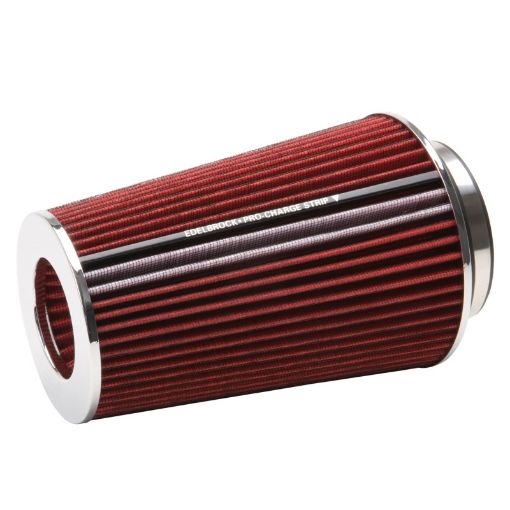 Bild på Edelbrock Air Filter Pro - Flo Series Conical 10In Tall RedChrome