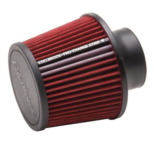 Bild på Edelbrock Air Filter Pro - Flo Series Conical 6 5In Tall RedBlack