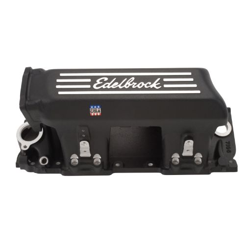 Bild på Edelbrock Manifold EFI Pro - Flo XT BB Chevy Rect Port Heads Black Powder Coated