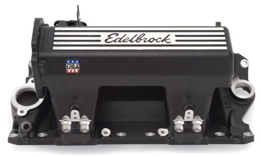 Bild på Edelbrock Manifold EFI Pro - Flo XT SB Chevy STD Heads w Black Finish