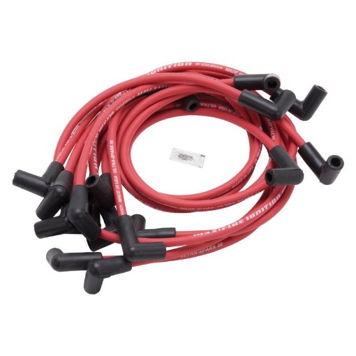 Bild på Edelbrock Spark Plug Wire Set SBC 74 - 88 V8 50 Ohm Resistance Red Wire (Set of 9)