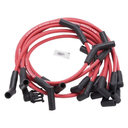 Bild på Edelbrock Spark Plug Wire Set SBF 83 - 96 50 Ohm Resistance Red Wire (Set of 10)