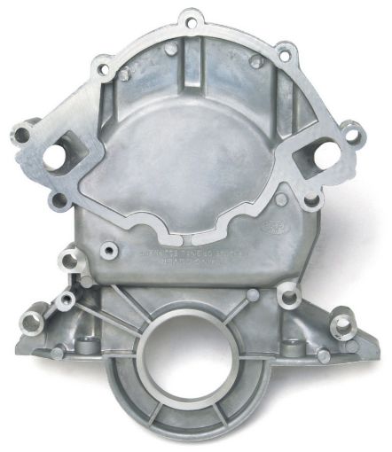 Bild på Edelbrock Timing Cover Alum SB Ford 86 - 93 5 0L 88 Up 351 - W w Reverse Rot Water Pump