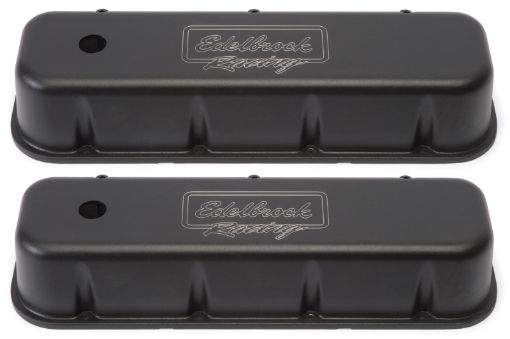 Bild på Edelbrock Valve Cover Victor Series Chevrolet 1965 and Later 396 - 502 V8 Tall Black