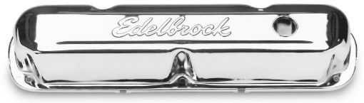 Bild på Edelbrock Valve Cover Signature Series Chrysler 1965 - 1991 318 - 340 - 360 CI V8 Chrome