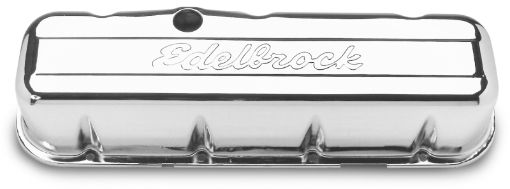 Bild på Edelbrock Valve Cover Signature Series Chevrolet 1965 and Later 396 - 502 V8 Chrome