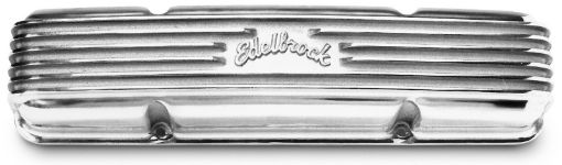 Bild på Edelbrock Valve Cover Classic Series Chevrolet 1959 - 1986 262 - 400 CI V8 Polshed