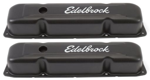 Bild på Edelbrock Valve Cover Signature Series Chrysler 1958 - 1979 361 - 440 V8 Black