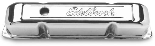 Bild på Edelbrock Valve Cover Signature Series Chrysler 1958 - 1979 361 - 440 V8 Chrome