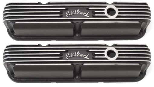 Bild på Edelbrock Valve Cover Classic Series Chrysler La 318 - 340 - 360 CI V8 Black