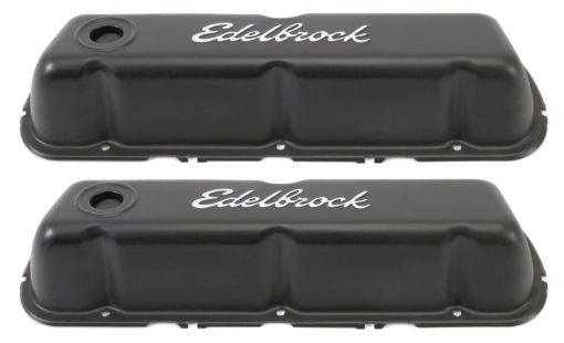 Bild på Edelbrock Valve Cover Signature Series Ford 260 - 289 - 302 - 351W CI V8 Black