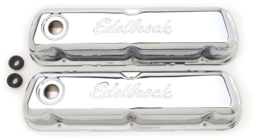 Bild på Edelbrock Valve Cover Signature Series Ford 260 - 289 - 302 - 351W CI V8 Chrome