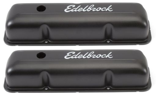 Bild på Edelbrock Valve Cover Signature Series Ford 1958 - 1976 FE V8 Black