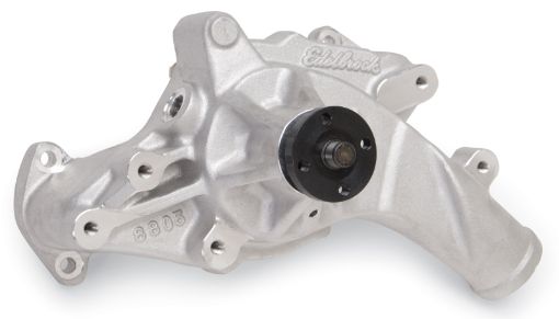 Bild på Edelbrock Water Pump High Performance Ford 1965 - 76 FE V8 Engines Standard Length Satin Finish