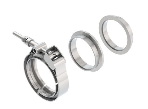 Bild på Borla Universal 2.25in Stainless Steel 3pc V - Band Clamp w Male and Female Flanges