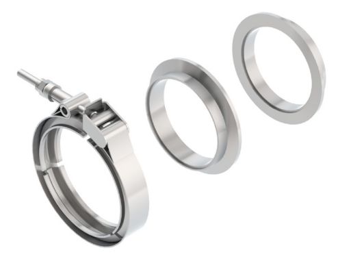 Bild på Borla Universal 3in Stainless Steel 3pc V - Band Clamp w Male and Female Flanges