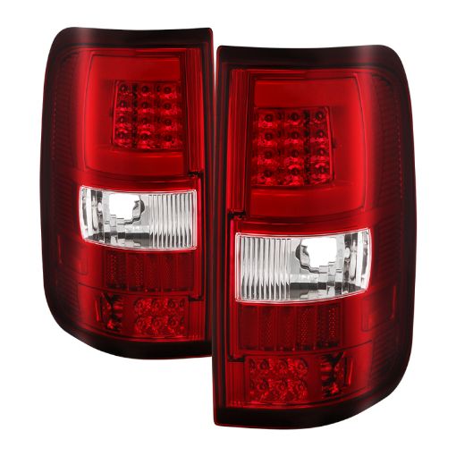 Bild på xTune 04 - 08 Ford F150 (Not HeritageSVT) V.3 LED Tail Lights Red Clear (ALT - ON - FF15004G3LB - LBLED - RC)