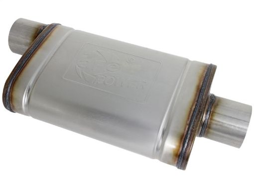 Bild på aFe MACHForce XP SS Muffler 3in Center Inlet 3in Outlet 9in L x 4in W x 14in Body