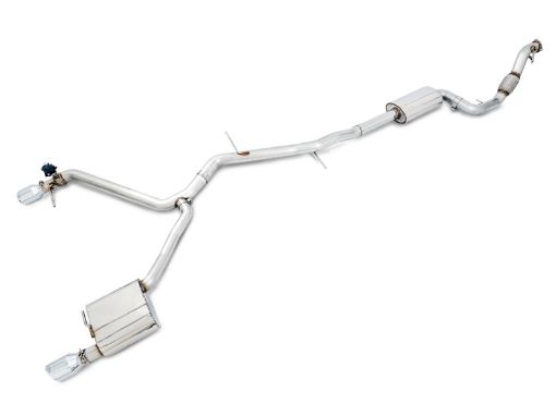 Bild på AWE Tuning Audi B9 A4 SwitchPath Exhaust Dual Outlet - Chrome Silver Tips (Includes DP and Remote)