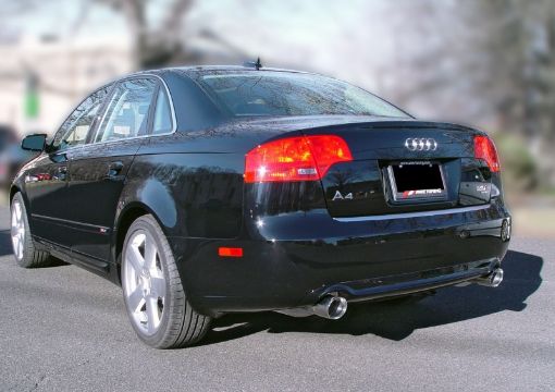 Bild på AWE Tuning Audi B7 A4 3.2L Touring Edition Dual Tip Exhaust - Diamond Black Tips