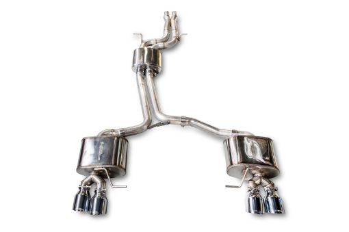 Bild på AWE Tuning Audi 8R SQ5 Touring Edition Exhaust - Quad Outlet Chrome Silver Tips