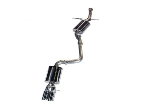 Bild på AWE Tuning Audi B8 A5 2.0T Touring Edition Single Outlet Exhaust - Polished Silver Tips