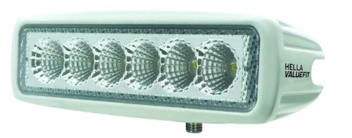 Bild på Hella Value Fit Mini Flush Mount 7.7in - 18W White Housing Flood Beam LED Light Bar