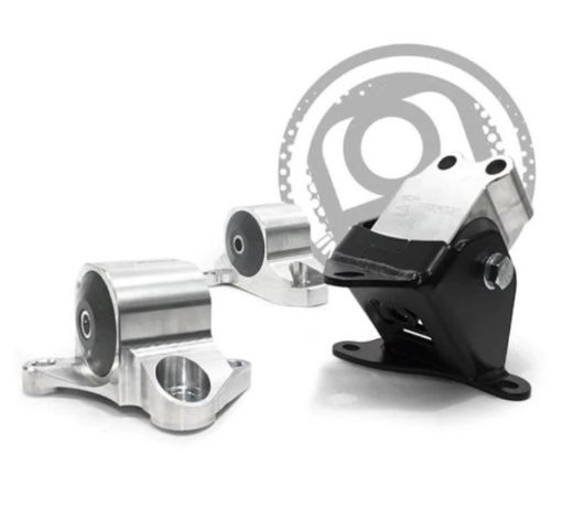 Bild på Innovative 96 - 00 Civic BD Series Silver Aluminum Mounts Solid Bushings (3 Bolt)