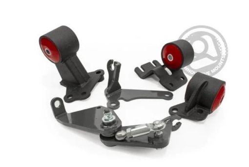 Bild på Innovative 90 - 93 Integra B - Series Black Steel Mounts 60A Bushings (Auto to Manual Hydro Actuator)