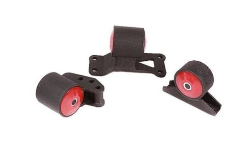 Bild på Innovative 03 - 06 Mitsubishi Evolution 4G63T Black Steel Mounts 75A Bushings