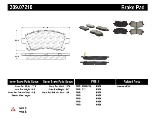 Bild på StopTech Performance 02 - 03 WRX Front Brake Pads