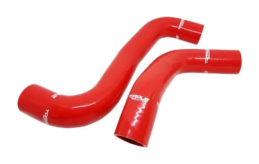 Bild på Torque Solution 08 - 14 Subaru WRX 08 - 18 STI 09 - 13 Forester XT Silicone Radiator Hose Kit - Red