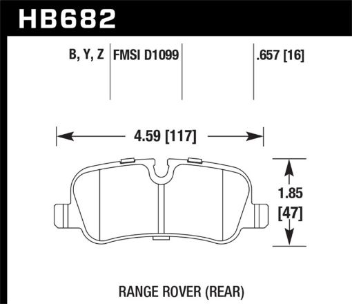 Bild på Hawk 2007 Land Rover Range Rover Sport HPS 5.0 Rear Brake Pads