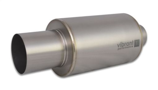 Bild på Vibrant Titanium Muffler wStraight Cut Natural Tip 2.5in. Inlet 2.5in. Outlet