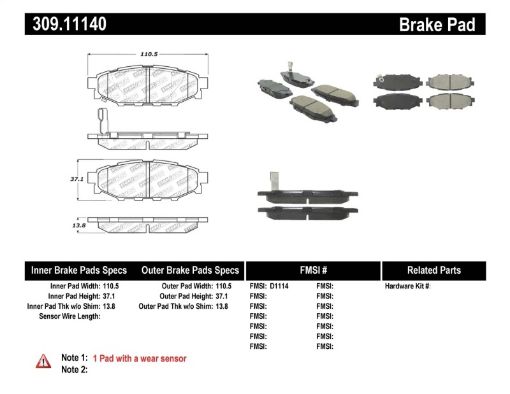 Bild på StopTech Performance 08 - 10 WRX Rear Brake Pads