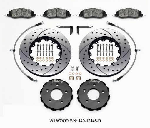 Bild på Wilwood Pro - Matrix Front Kit Drilled 05 - 12 Mustang GT (2pc HatRtr)