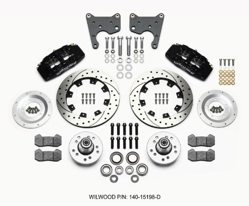 Bild på Wilwood Dynapro 6 Front Hub Kit 12.19in Drilled 65 - 72 CDP C Body - Drum