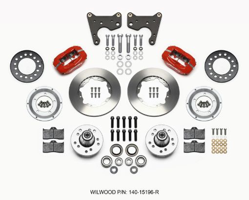 Bild på Wilwood Forged Dynalite Front Kit 11.00in Red 65 - 72 CDP C Body - Drum