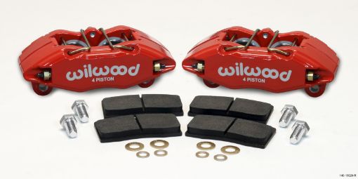 Bild på Wilwood DPHA Front Caliper Pad Kit Red Honda Acura w 262mm OE Rotor