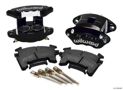 Bild på Wilwood D154 Front Caliper Kit - Black 1.62 1.62in Piston 0.81in Rotor